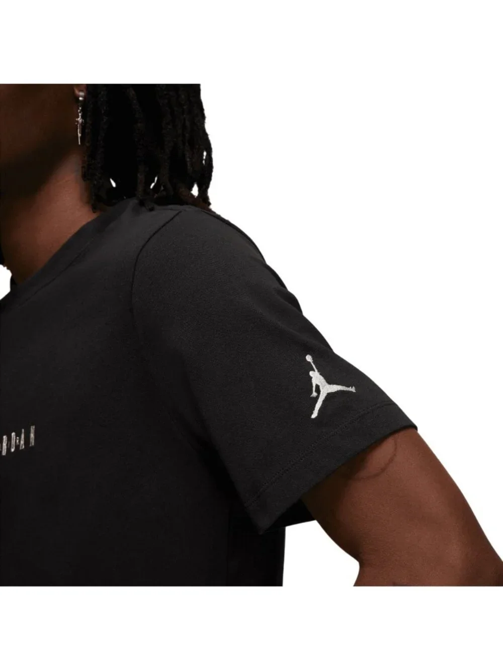 Nike Men's Jordan Air Embroidered Crew T-Shirt Black Size XL NEW WITH TAGS